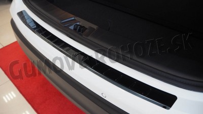 BMW X1 (E84) 2009-2012 - lišta nárazníka zahnutá čierna lesklá
